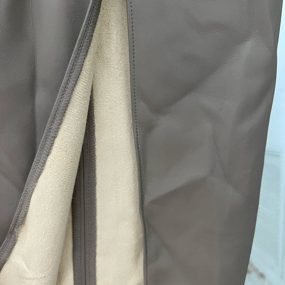 Express Faux Leather Square Neck Spaghetti Strap Dress Size S NWT - Picture 5 of 8